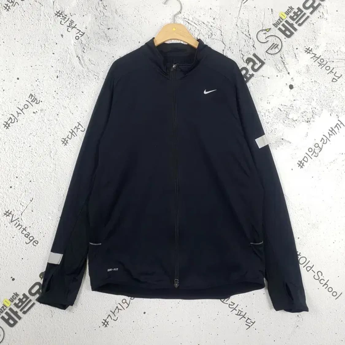 나이키 NIKE 스우시 드라이핏 기모 져지 자켓 블랙 3100020 상품이미지1