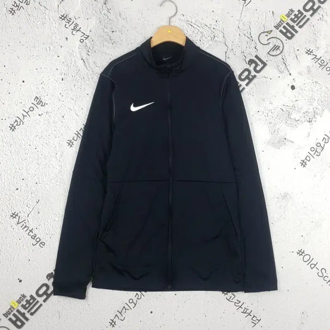 나이키 NIKE 자수 스우시 드라이핏 져지 자켓 블랙 3100023 상품이미지1