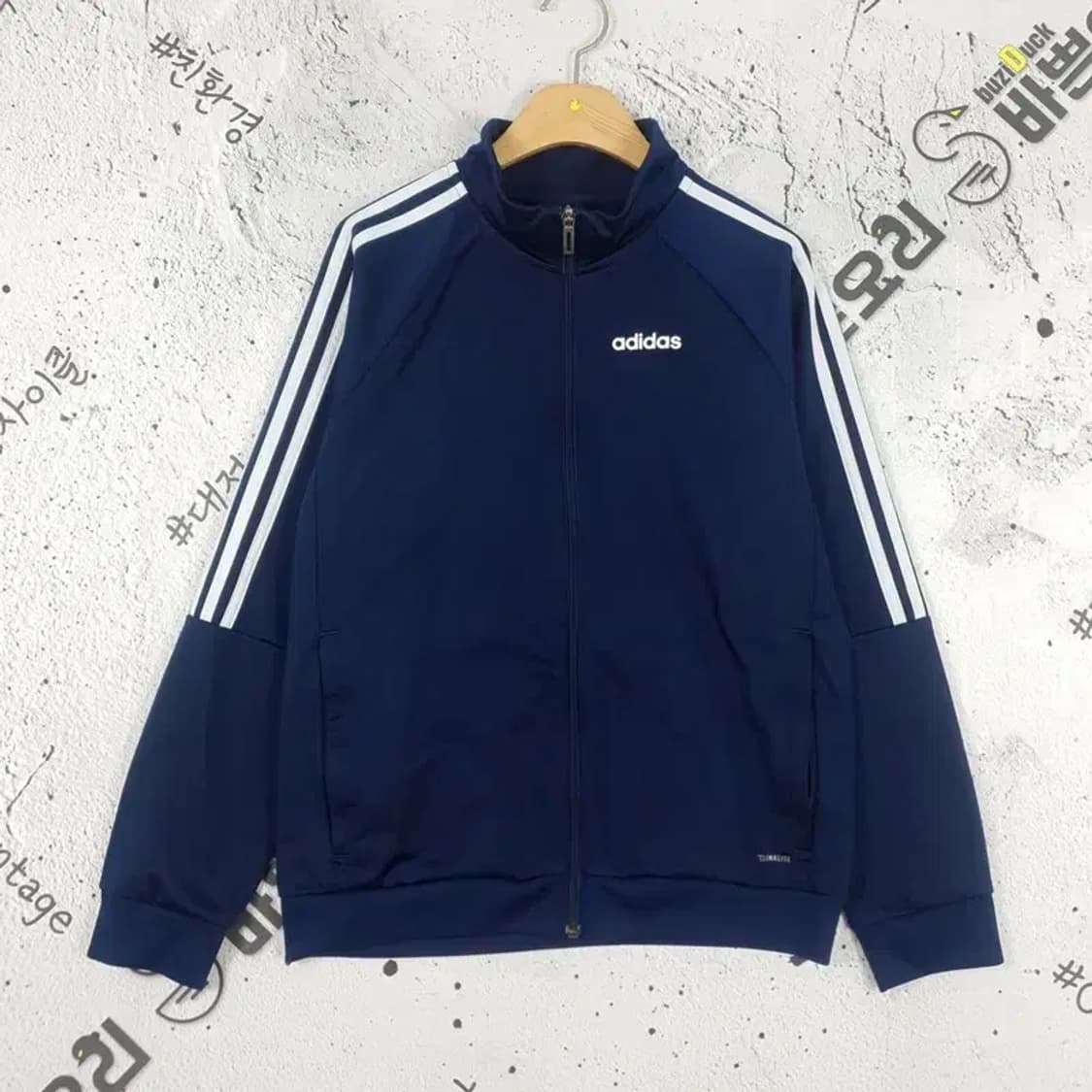 아디다스 ADIDAS 삼선 트랙탑 집업 져지 네이비 화이트 3100033 상품이미지1