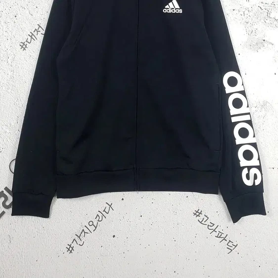 아디다스 ADIDAS 퍼포먼스 빅로고 트랙 져지 자켓 블랙 3100041 상품이미지5