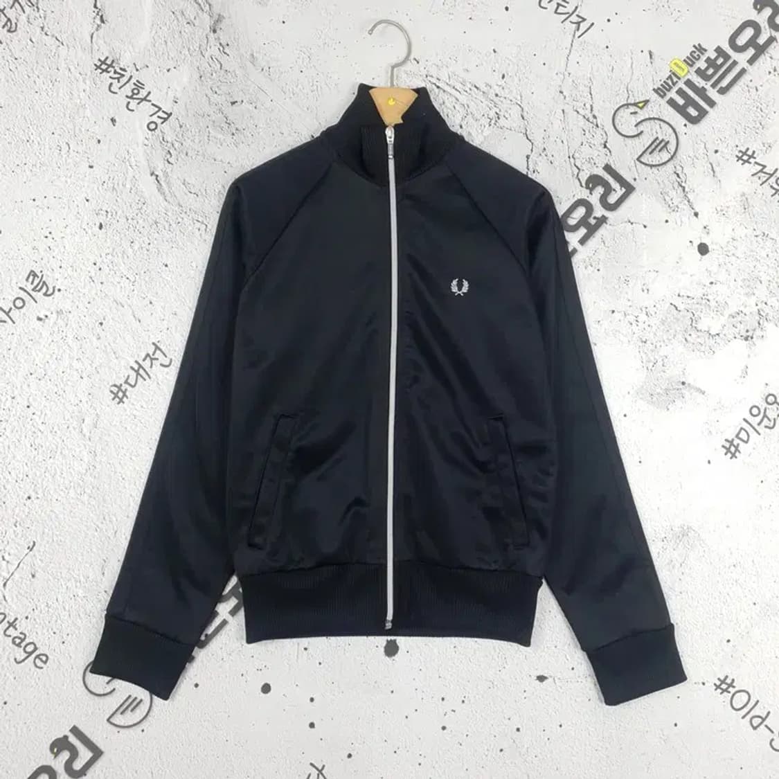 프레드페리 FRED PERRY 트랙 집업 테입 져지 블랙 3100043 상품이미지1