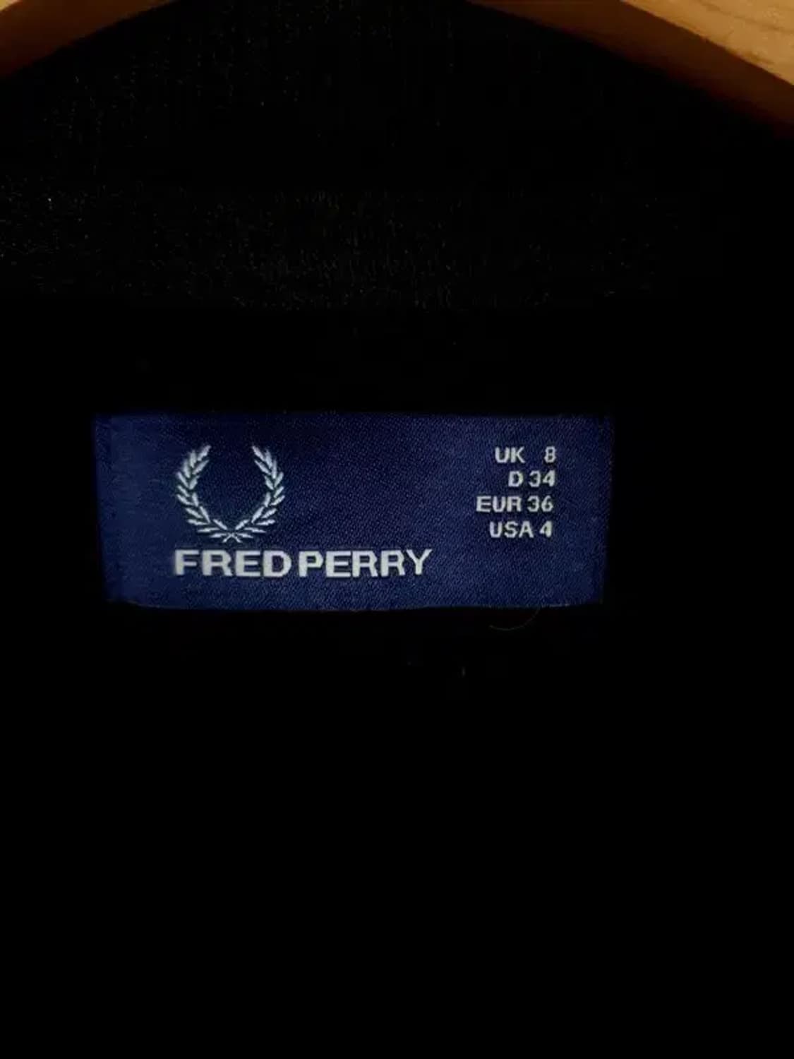 프레드페리 FRED PERRY 트랙 집업 테입 져지 블랙 3100043 상품이미지4