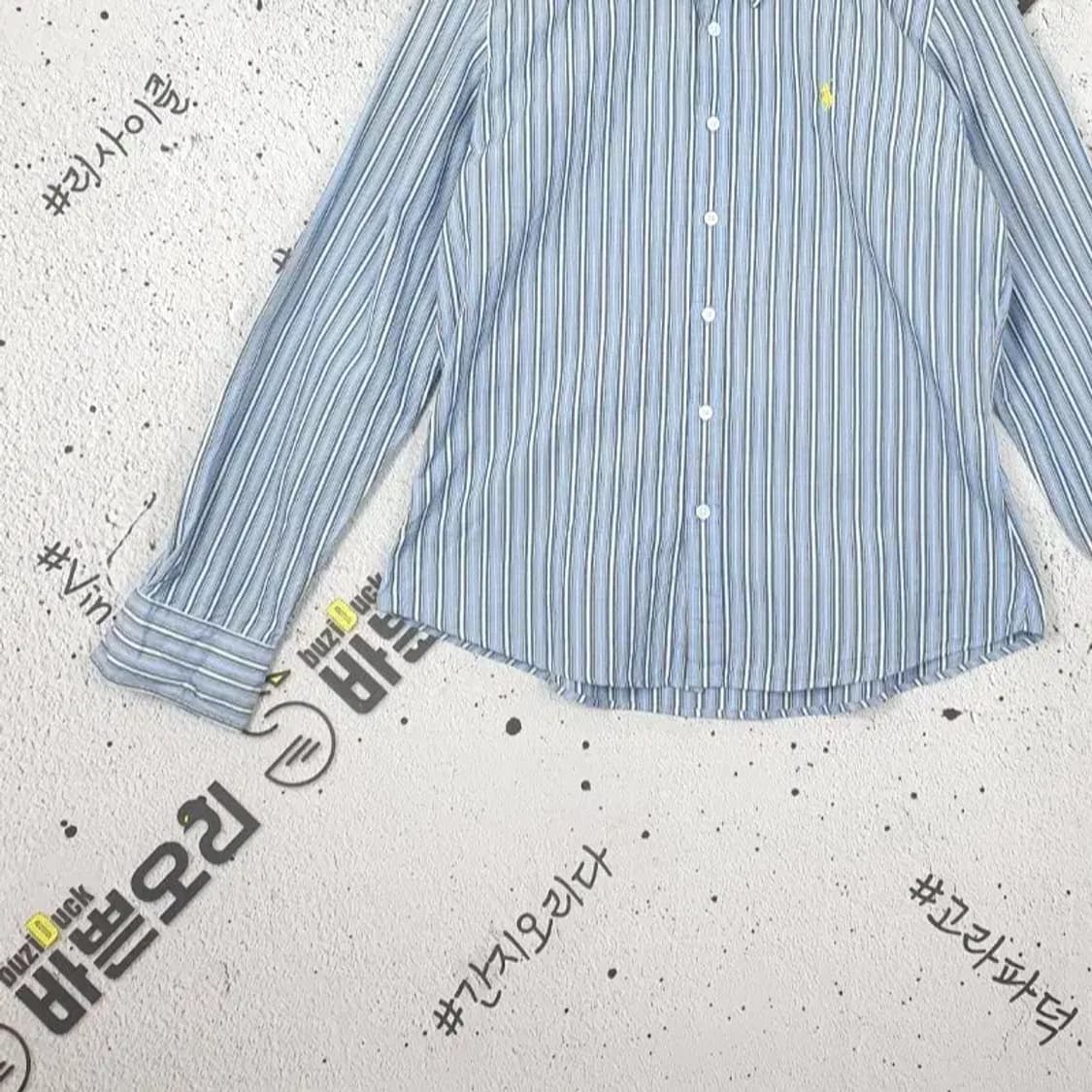 폴로 랄프로렌 셔츠 라이트 블루 스트라이프 1100134 상품이미지9