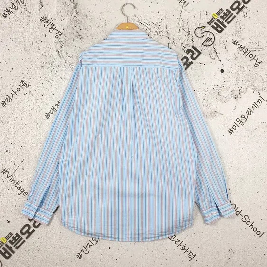 빈폴 BEANPOLE 셔츠 라이트 블루 스트라이프 1100069 상품이미지2