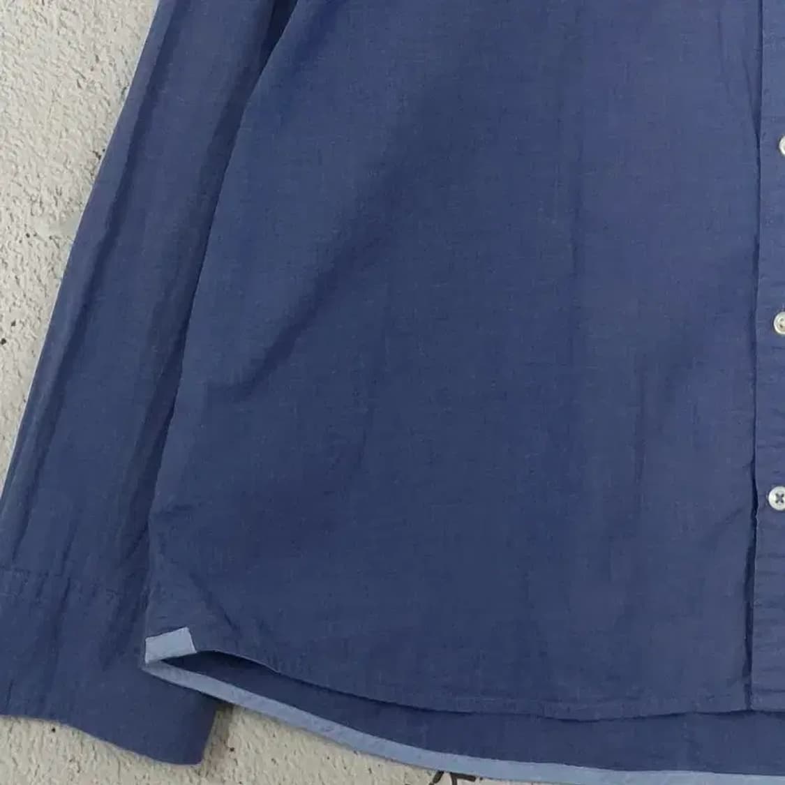 타미힐피거 TOMMY HILFIGER 셔츠 블루 솔리드 1100079 상품이미지5