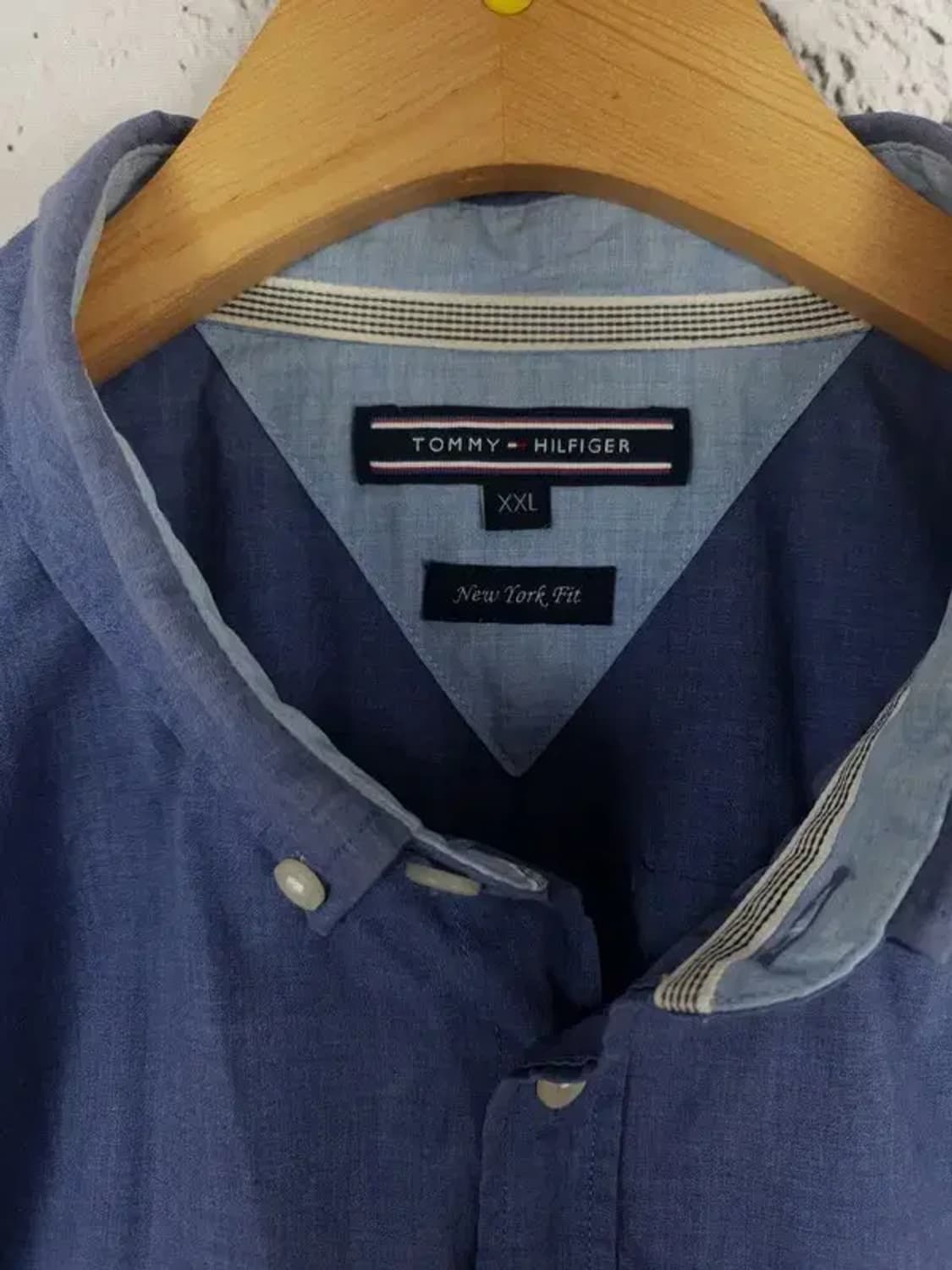 타미힐피거 TOMMY HILFIGER 셔츠 블루 솔리드 1100079 상품이미지9