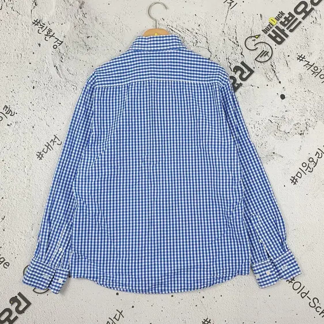 빈폴 BEANPOLE 체크 셔츠 블루 1100008 상품이미지2