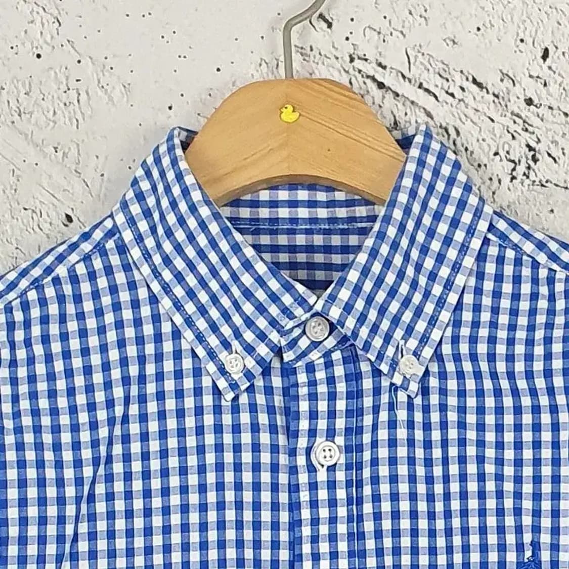 빈폴 BEANPOLE 체크 셔츠 블루 1100008 상품이미지4