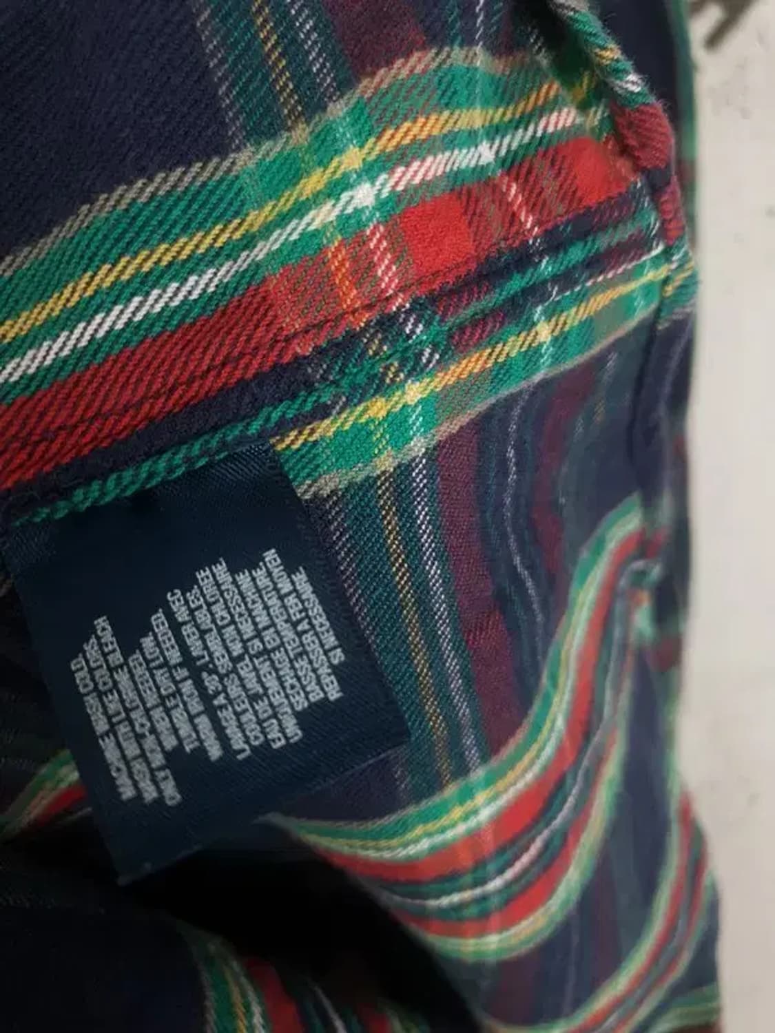 폴로 랄프로렌 RALPH LAUREN 롱 셔츠 네이비 체크 1100043 상품이미지10