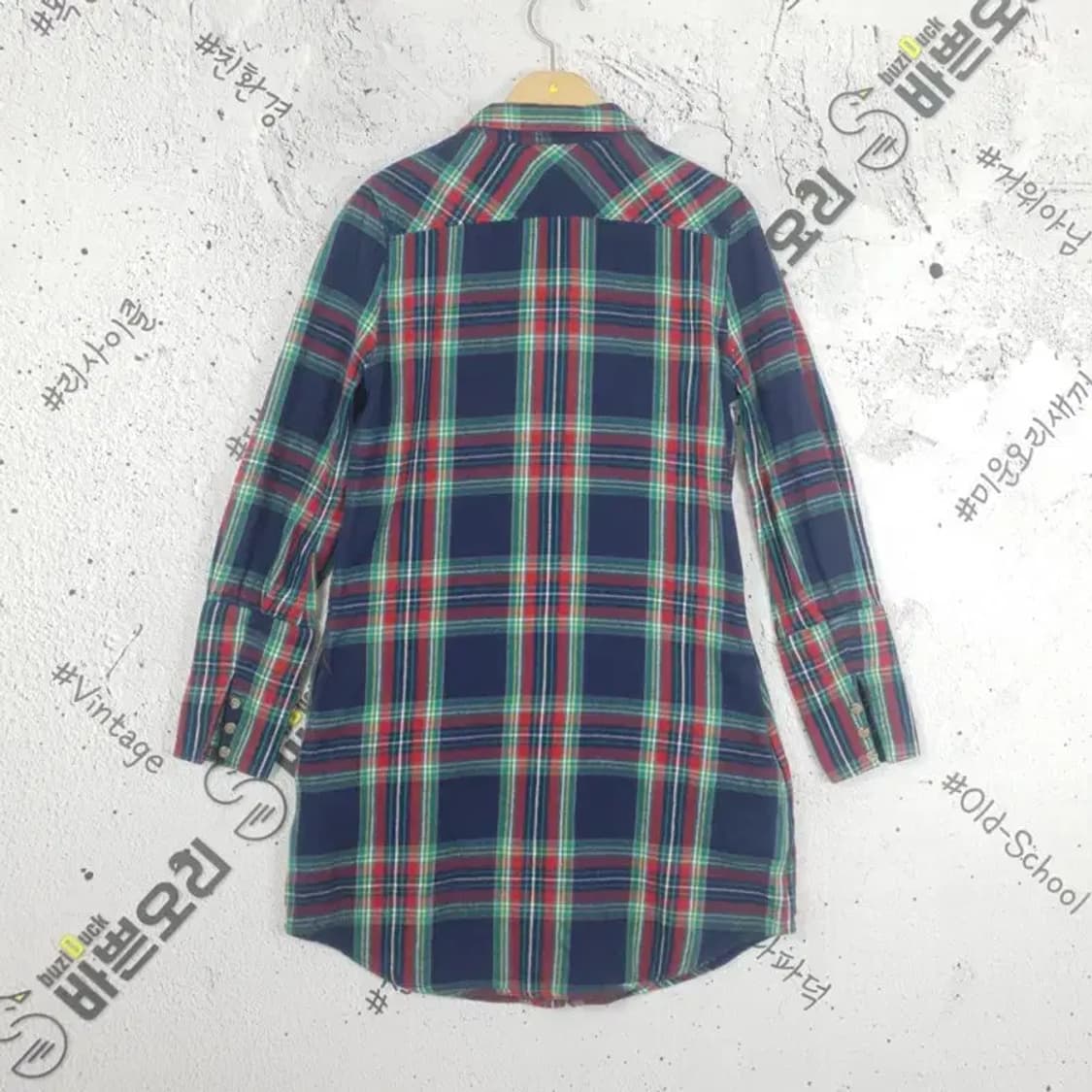 폴로 랄프로렌 RALPH LAUREN 롱 셔츠 네이비 체크 1100043 상품이미지2