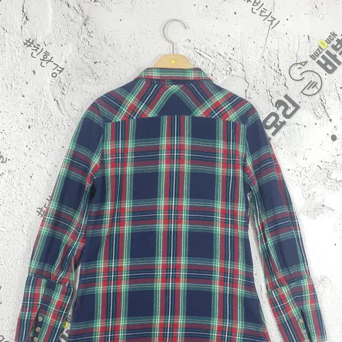 폴로 랄프로렌 RALPH LAUREN 롱 셔츠 네이비 체크 1100043 상품이미지6