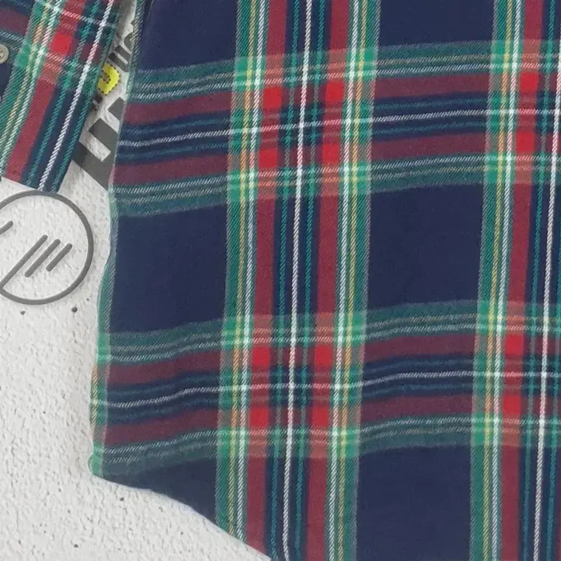 폴로 랄프로렌 RALPH LAUREN 롱 셔츠 네이비 체크 1100043 상품이미지8