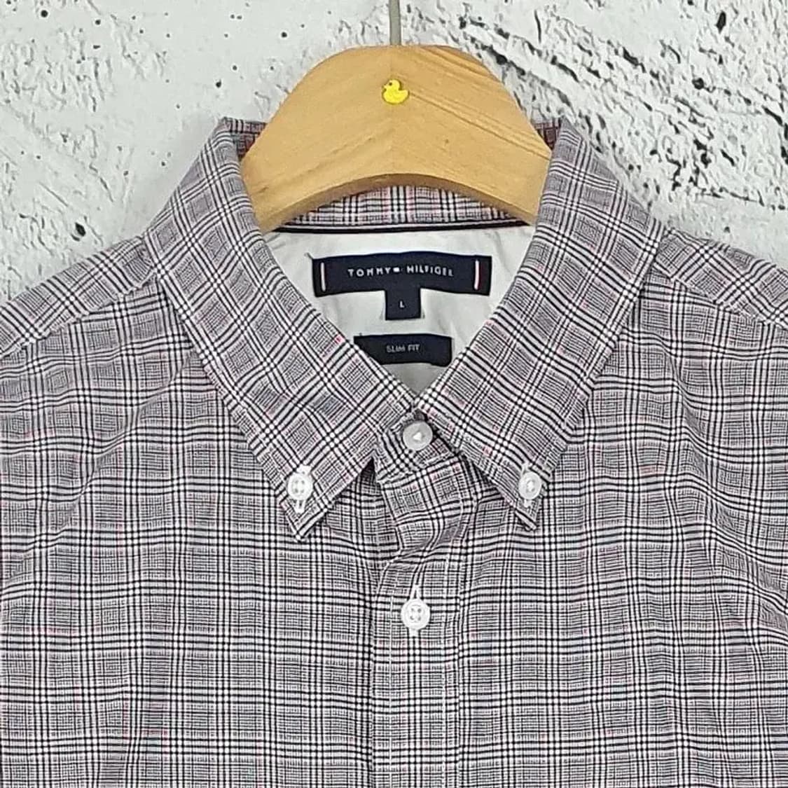 타미힐피거 TOMMY HILFIGER 슬림핏 체크 셔츠 1100011 상품이미지5