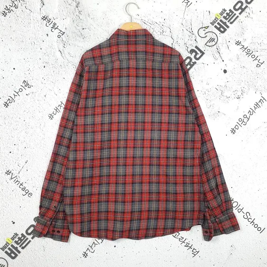 빈폴 BEANPOLE 슬림핏 면 셔츠 레드 1100036 상품이미지2