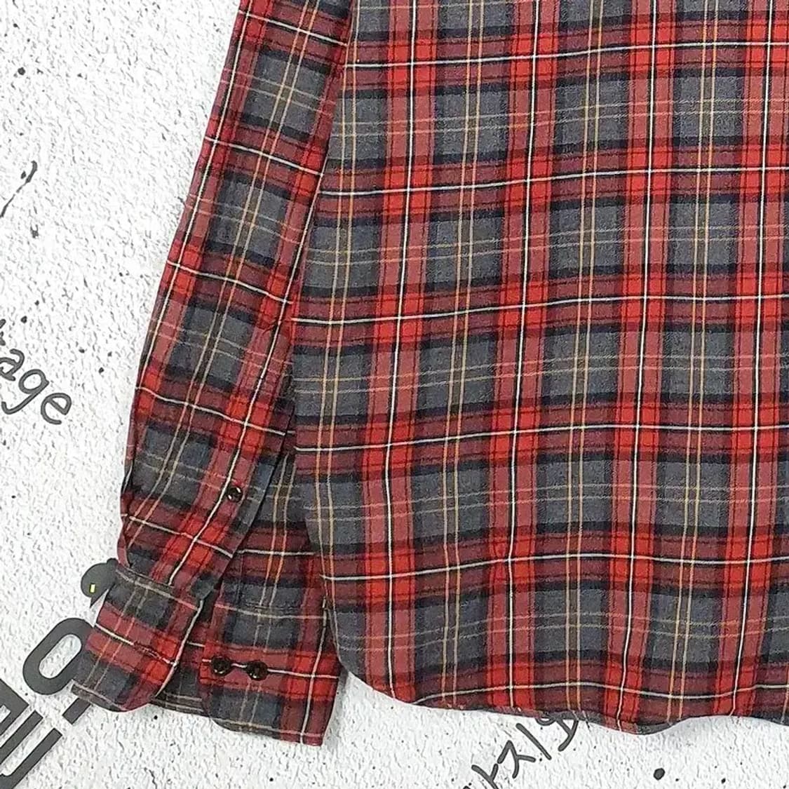 빈폴 BEANPOLE 슬림핏 면 셔츠 레드 1100036 상품이미지8