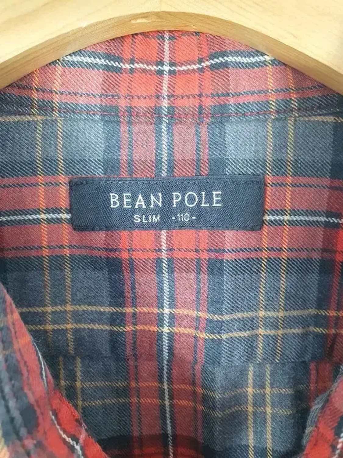 빈폴 BEANPOLE 슬림핏 면 셔츠 레드 1100036 상품이미지9