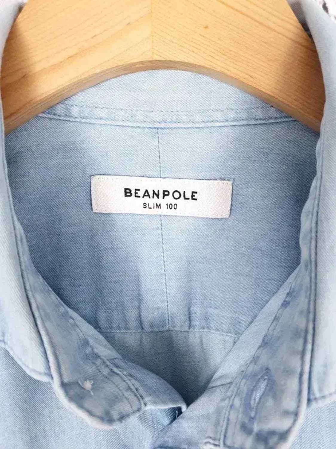 빈폴 BEANPOLE 스프레드카라 데님 셔츠 라이트 블루 1100045 상품이미지8