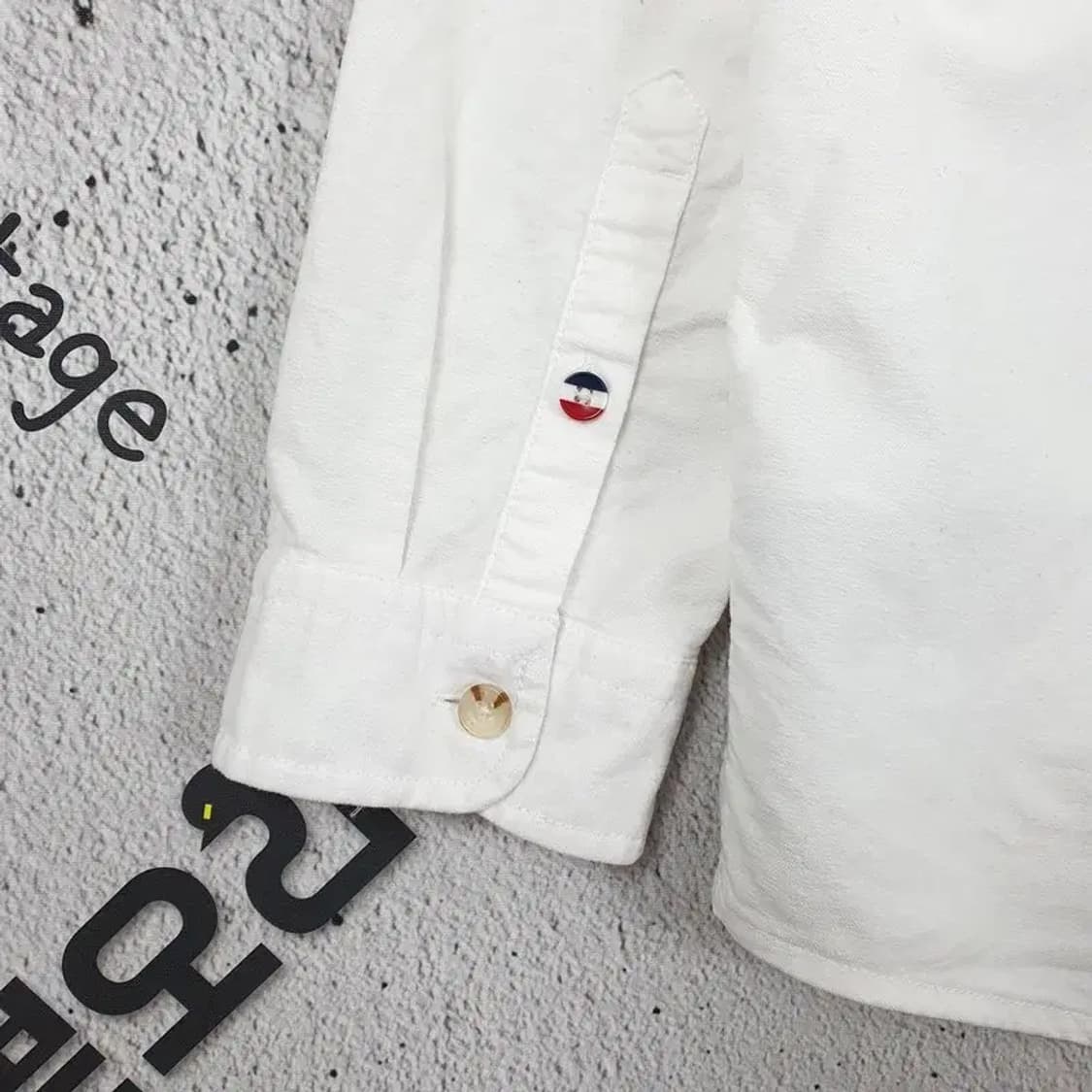 타미힐피거 TOMMY 옥스포드 와펜 패치 셔츠 화이트 1100005 상품이미지8
