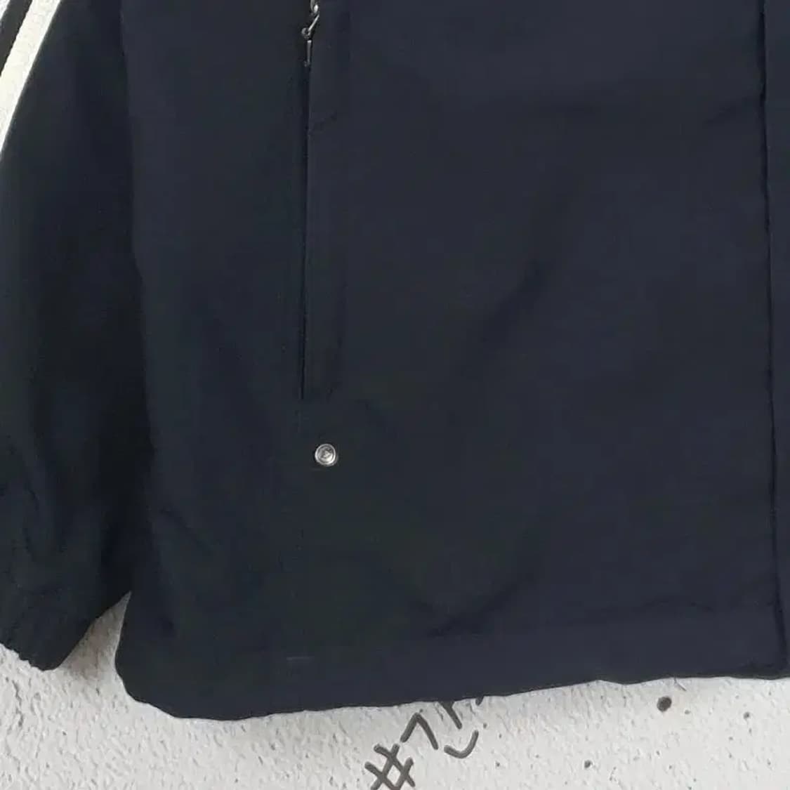 아디다스 ADIDAS 올드스쿨 바람막이 기모 자켓 블랙 3800105 상품이미지4