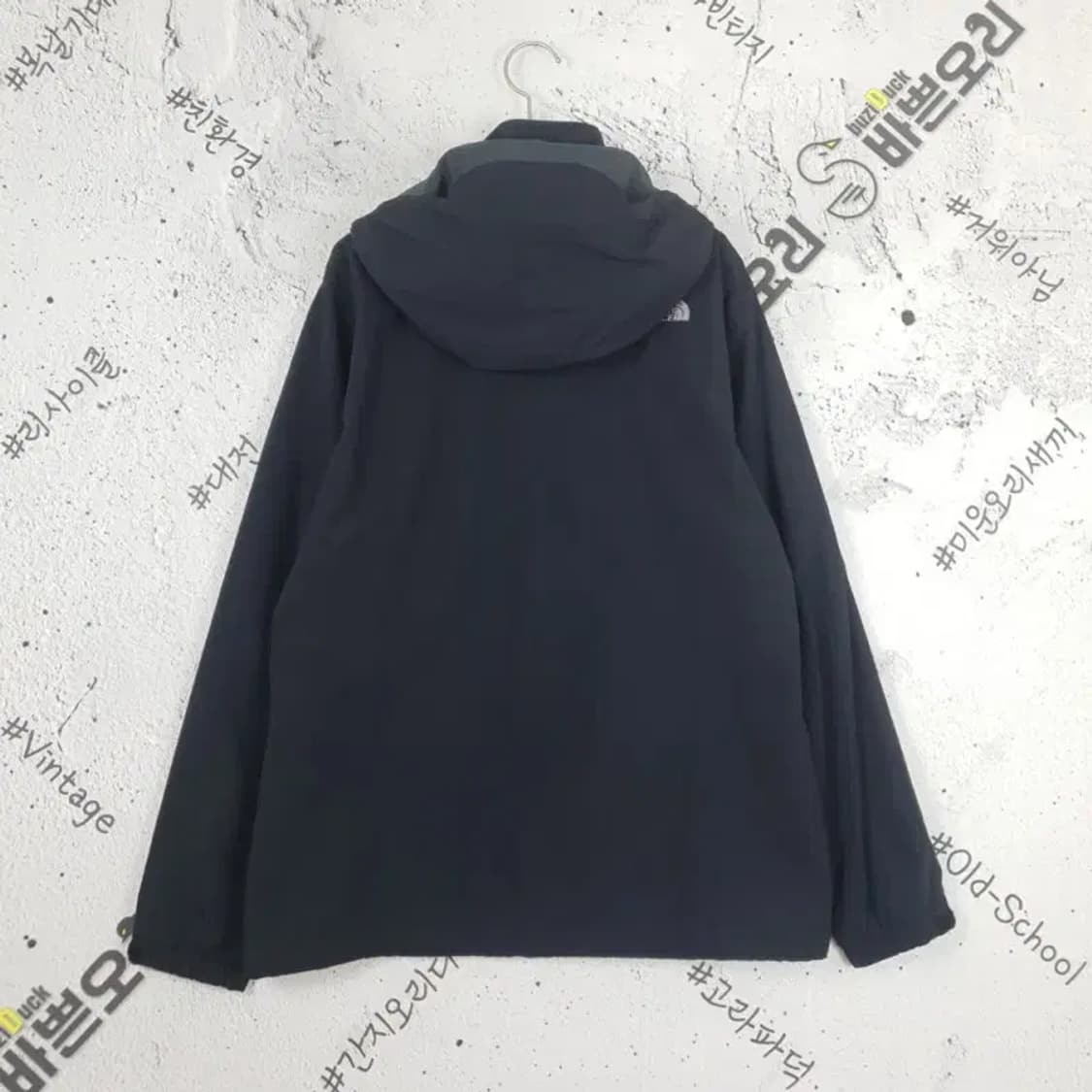 노스페이스 바람막이 후드 자켓 블랙 3800115 상품이미지2