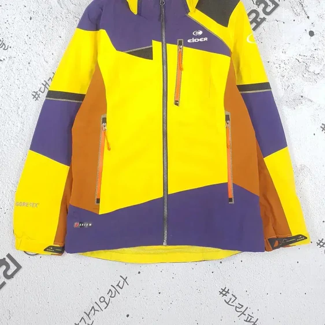 아이더 EIDER 고어텍스 바람막이 후드 자켓 옐로우 3800117 상품이미지4