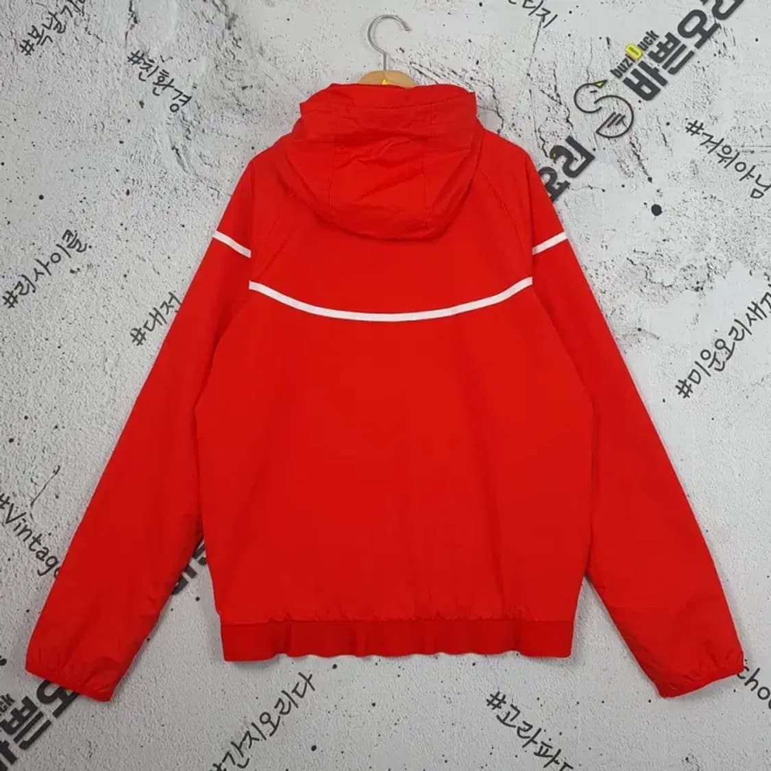 나이키 NIKE 메쉬 바람막이 후드 자켓 레드 3800153 상품이미지2