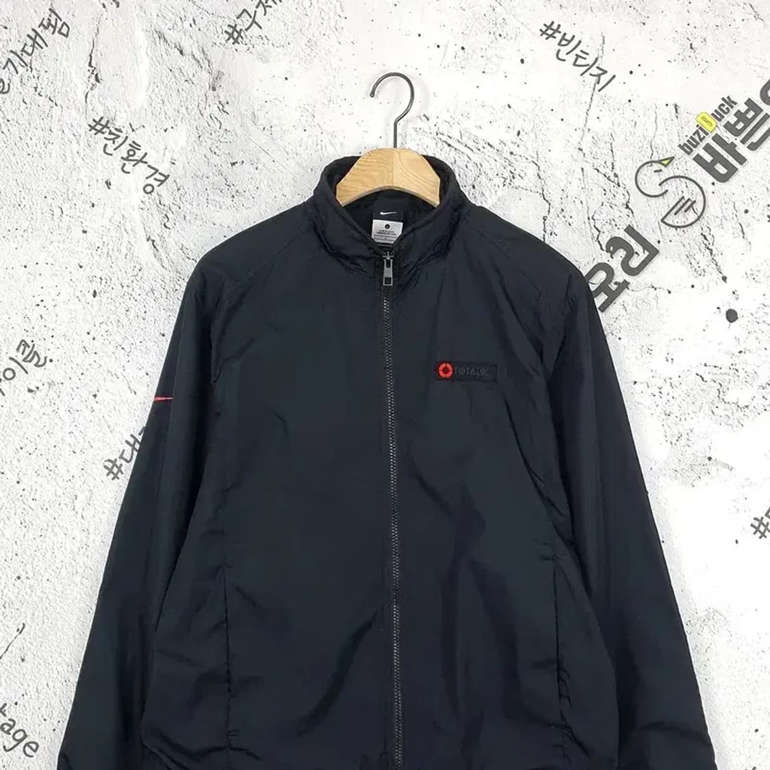 나이키 NIKE 스우시 토탈90 바람막이 자켓 블랙 3800027 상품이미지4