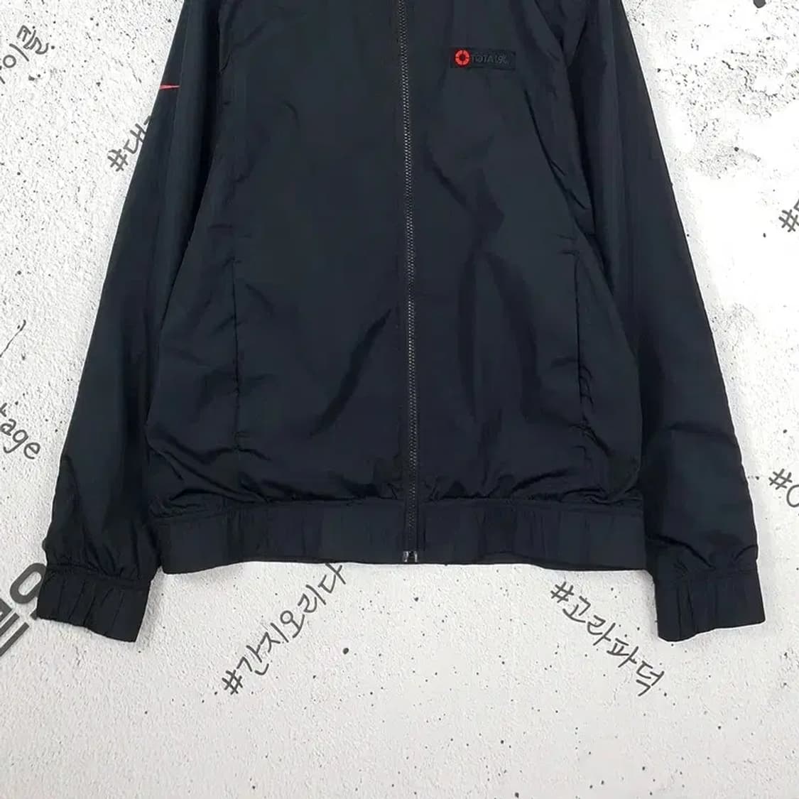 나이키 NIKE 스우시 토탈90 바람막이 자켓 블랙 3800027 상품이미지5
