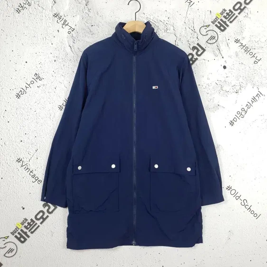 타미진스 TOMMY JEANS 바람막이 하프 자켓 네이비 3800028 상품이미지1