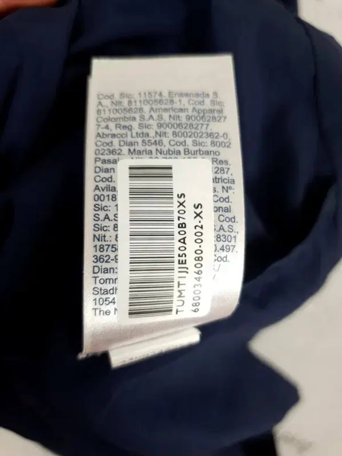 타미진스 TOMMY JEANS 바람막이 하프 자켓 네이비 3800028 상품이미지10