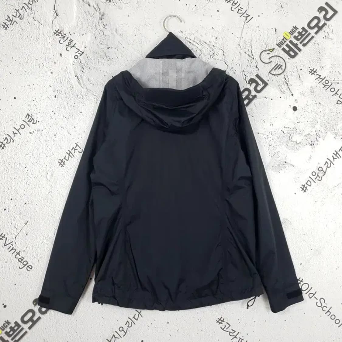 아디다스 ADIDAS 삼선 후드 바람막이 자켓 블랙 3800041 상품이미지2