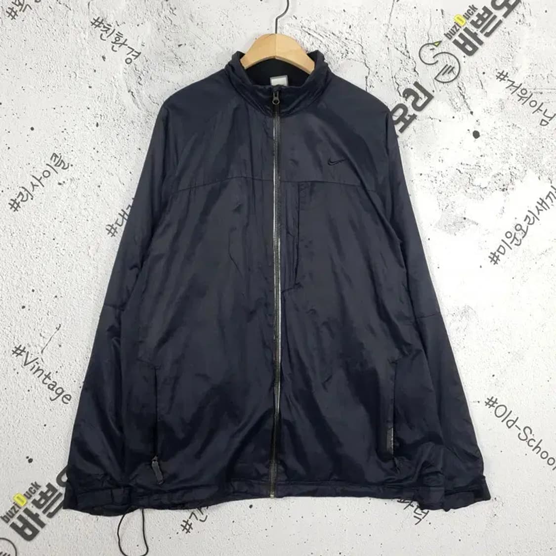 나이키 NIKE 블랙 스우시 바람막이 자켓 블랙 3800044 상품이미지1