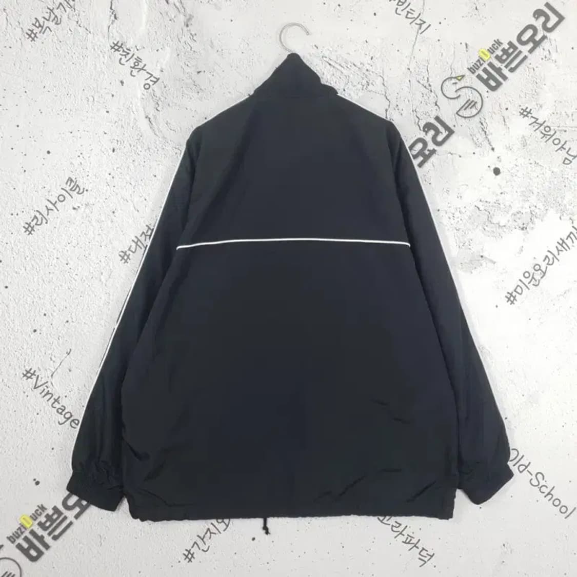 필라 FILA 90s 사이드라인 바람막이 자켓 블랙 3800100 상품이미지2