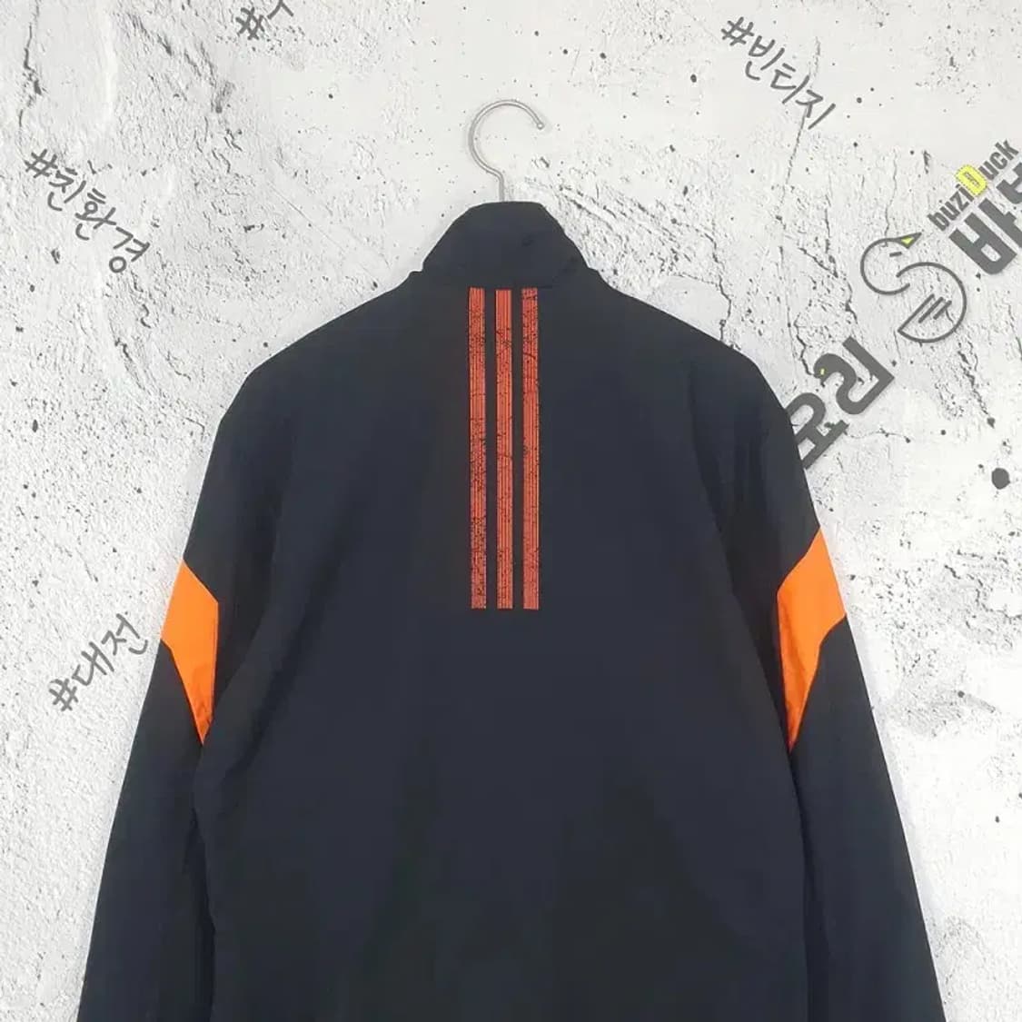 아디다스 ADIDAS 우븐 슬림핏 바람막이 져지 자켓 블랙 3800102 상품이미지5