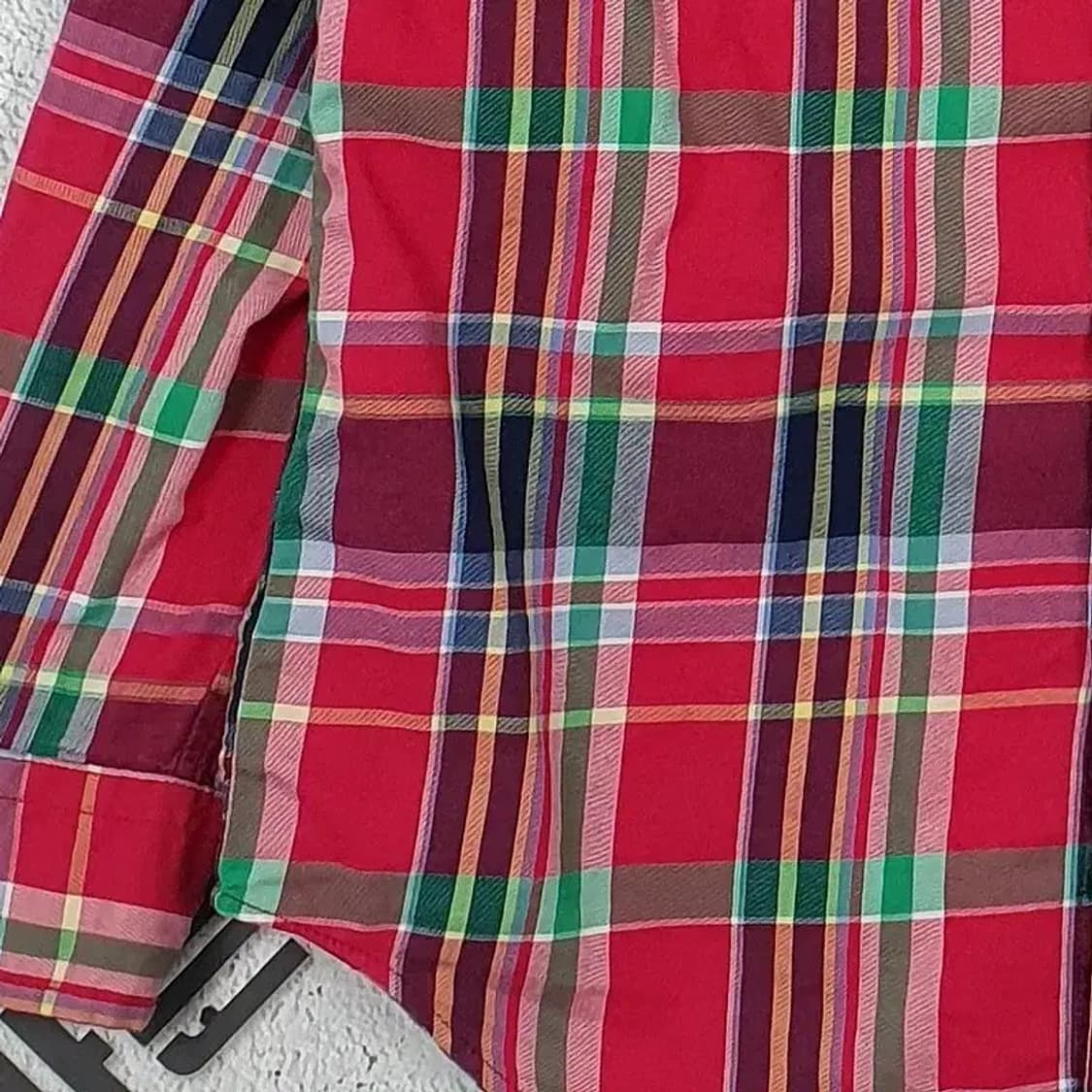 랄프로렌 RALPH LAUREN 체크 셔츠 레드 1100014 상품이미지7