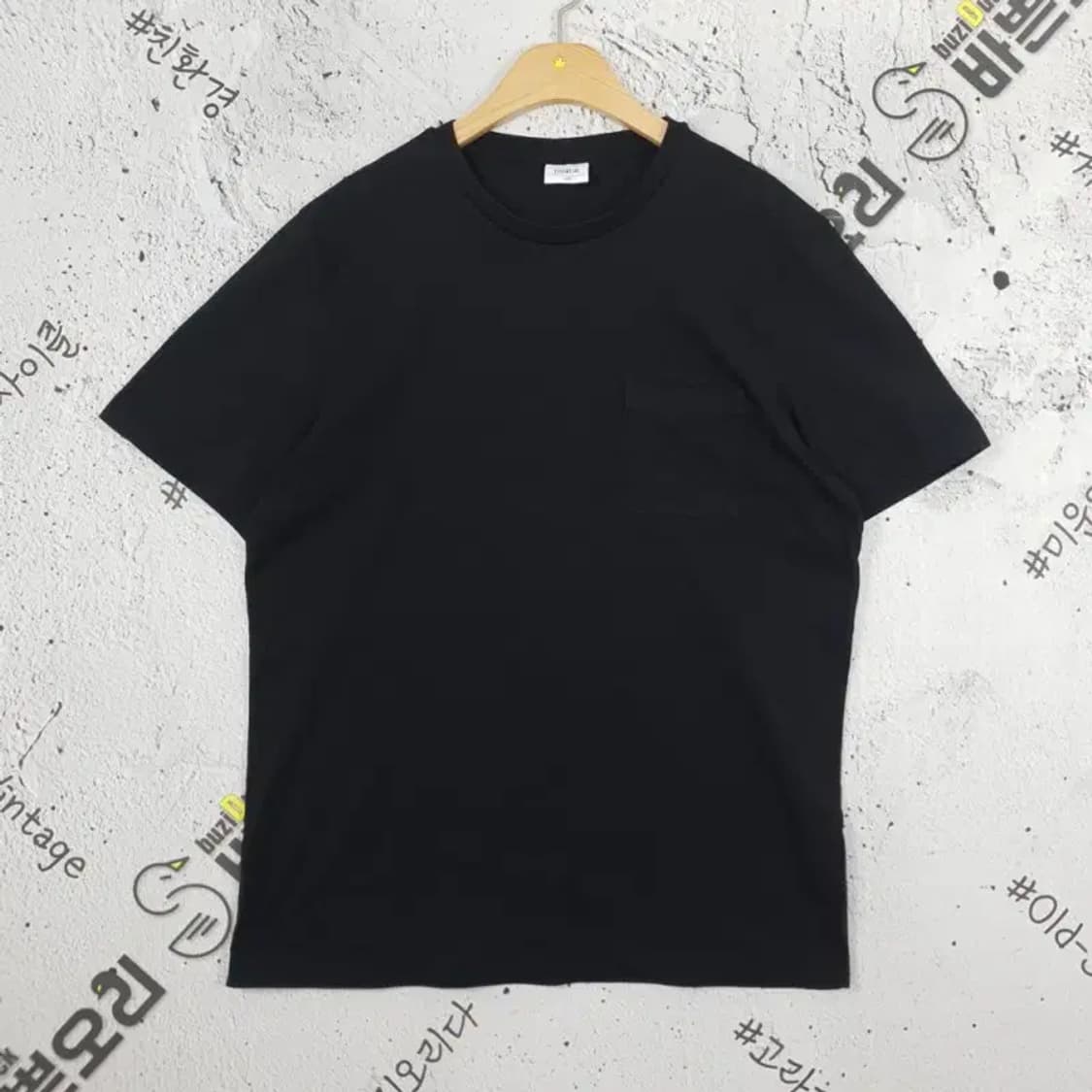 에센셜 ESSENTIAL 포켓 반팔 티 블랙 100 1000214 상품이미지1