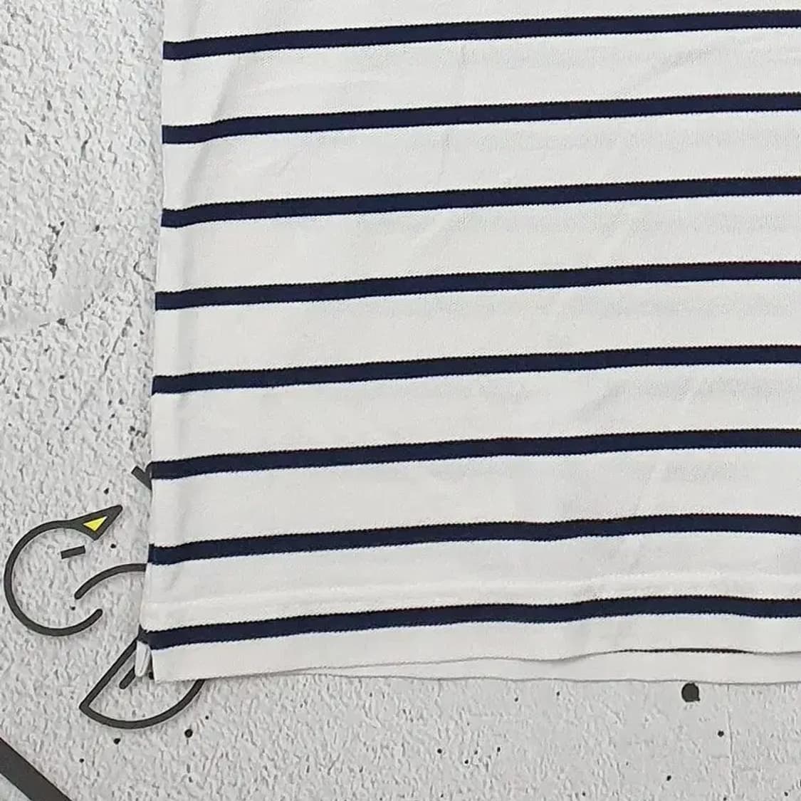 라코스테 LACOSTE 헨리넥 반팔 티 화이트 4 1000242 상품이미지7