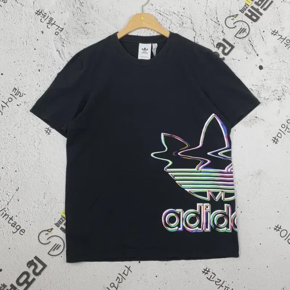 아디다스 ADIDAS 일렉트릭 반팔 티 블랙 L 1000254 상품이미지1