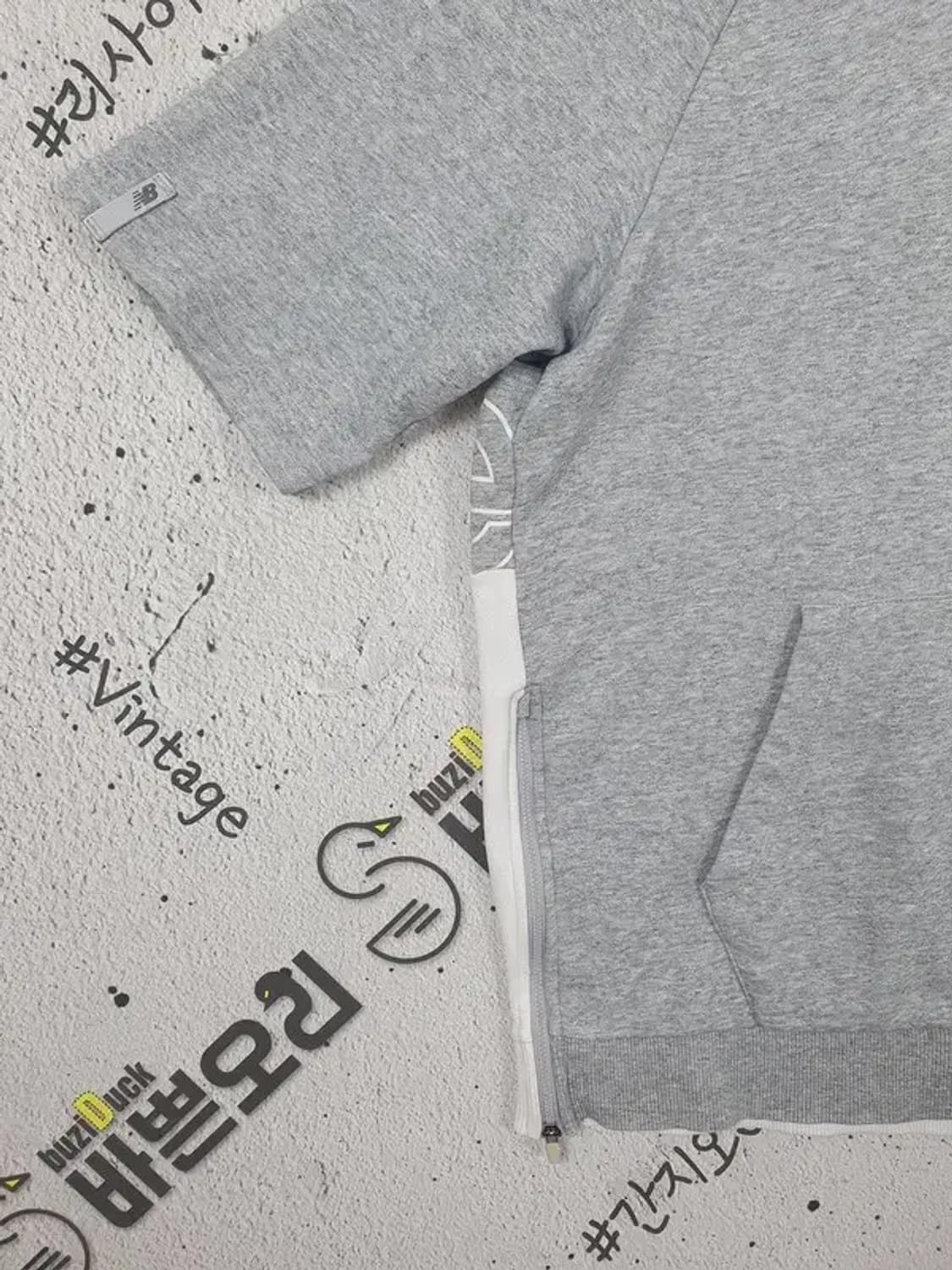 뉴발란스 NB 후드티 스펠로고 라이트 그레이 XL 1000340 상품이미지6