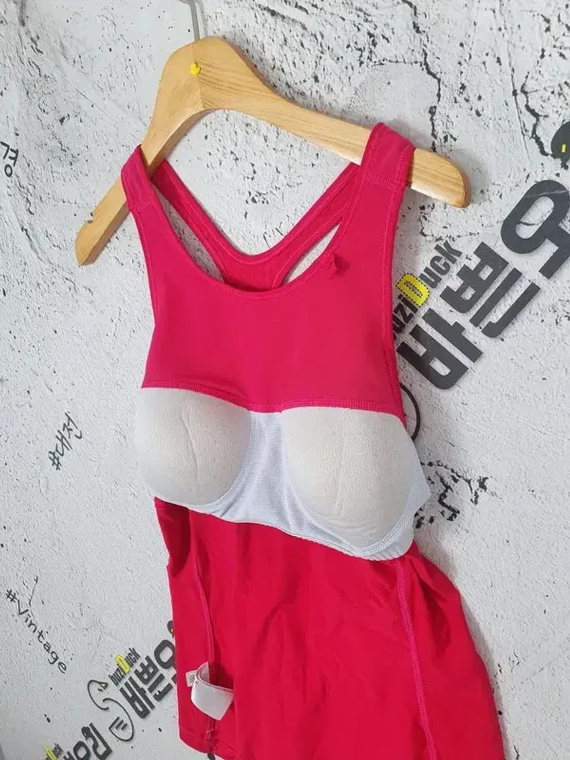 아디다스 ADIDAS 쿨트레이닝 브라 탑 탱크 티 레드 S 1000343 상품이미지10