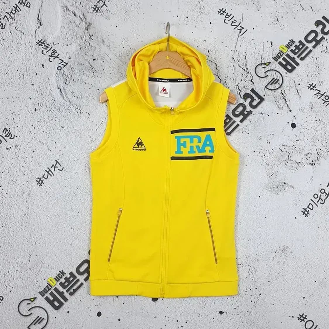 르꼬끄 LE COQ SPORTIF 조끼 옐로우 85 1000332 상품이미지1