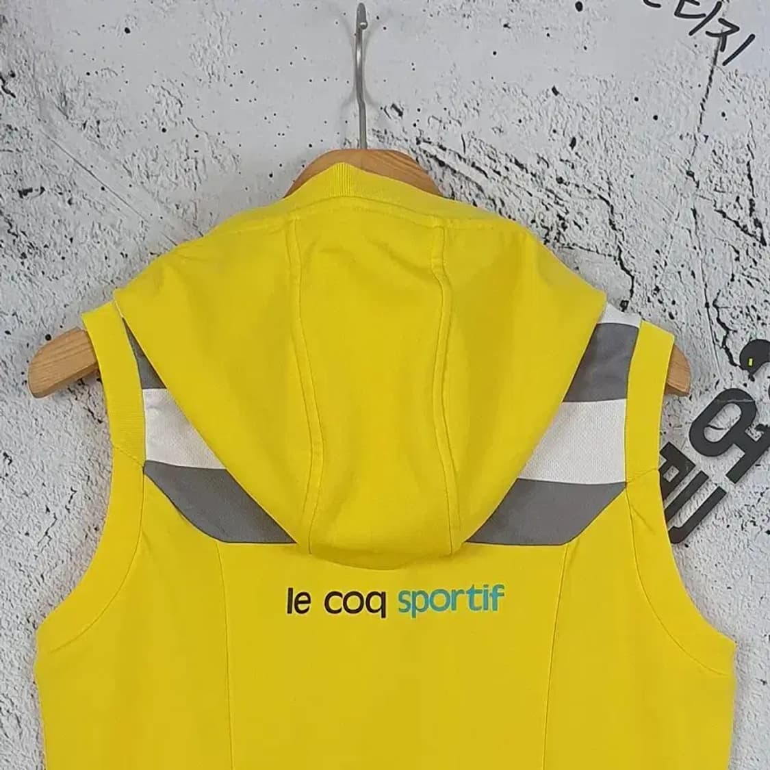 르꼬끄 LE COQ SPORTIF 조끼 옐로우 85 1000332 상품이미지6