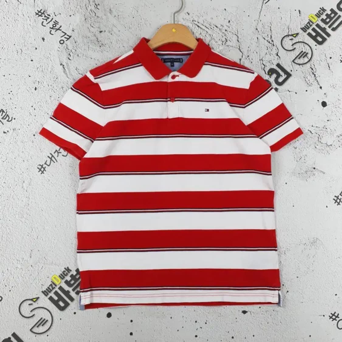 타미힐피거 TOMMY 반팔 카라티 레드 176 1000319 상품이미지1