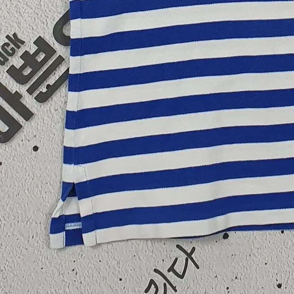 폴로랄프로렌 POLO 커스텀 슬림핏 카라티 블루 M 1000321 상품이미지5