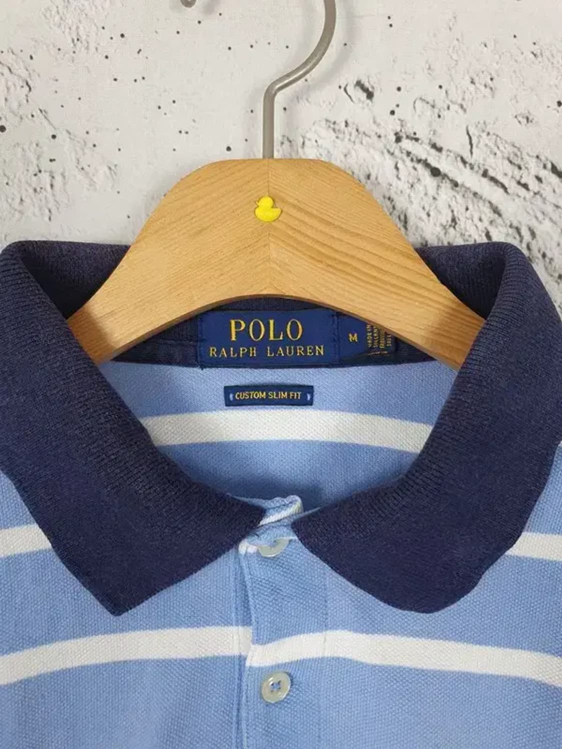 폴로랄프로렌 POLO 커스텀 슬림핏 카라티 블루 M 1000321 상품이미지9