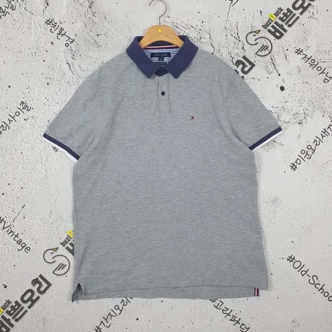 타미힐피거 TOMMY 카라티 라이트 그레이 L 1000323 상품이미지1