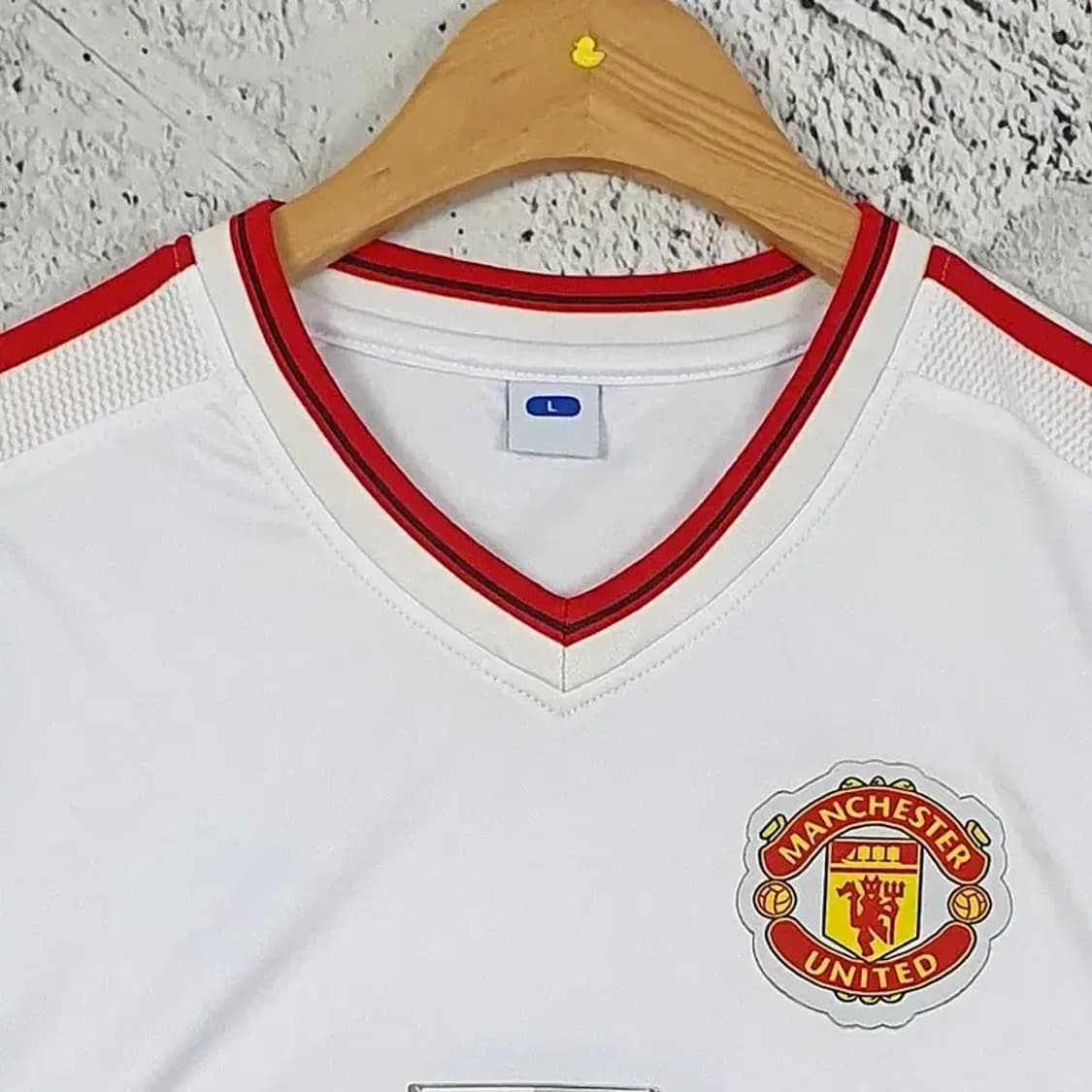 맨유 MANCHESTER 쉐보레 유니폼 반팔 화이트 L 1000353 상품이미지5