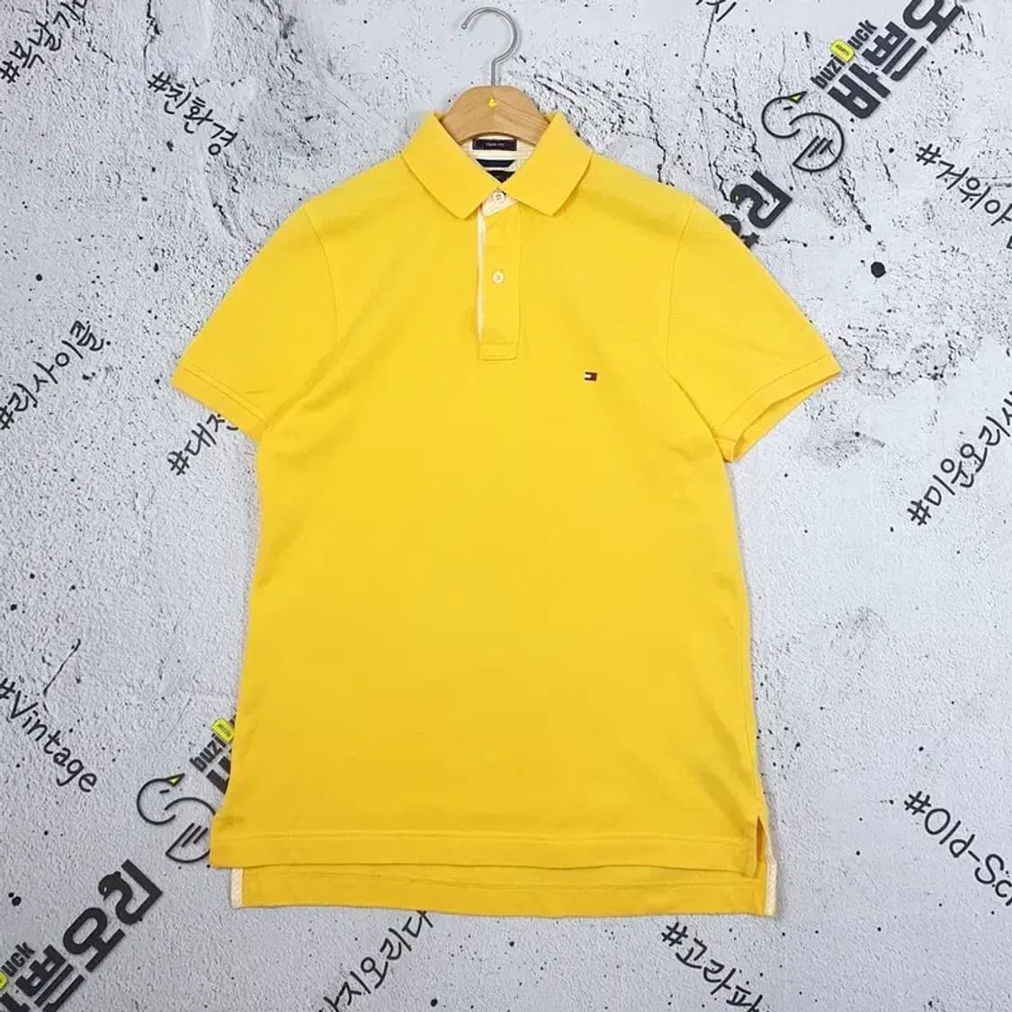 타미힐피거 TOMMY 여성 반팔 카라티 옐로우 1000005 상품이미지1
