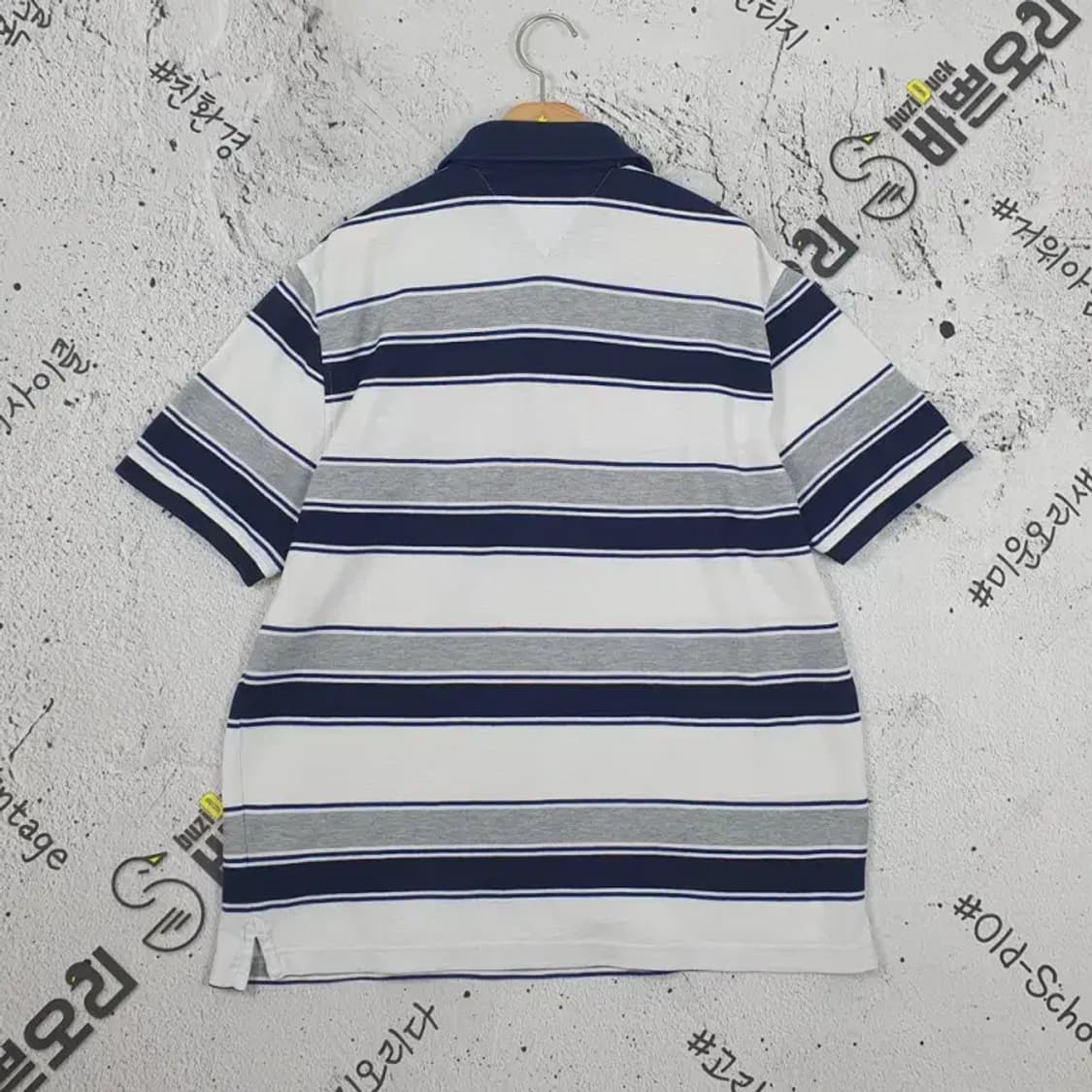 타미힐피거 TOMMY 반팔 카라티 스트라이프 L 1000384 상품이미지2