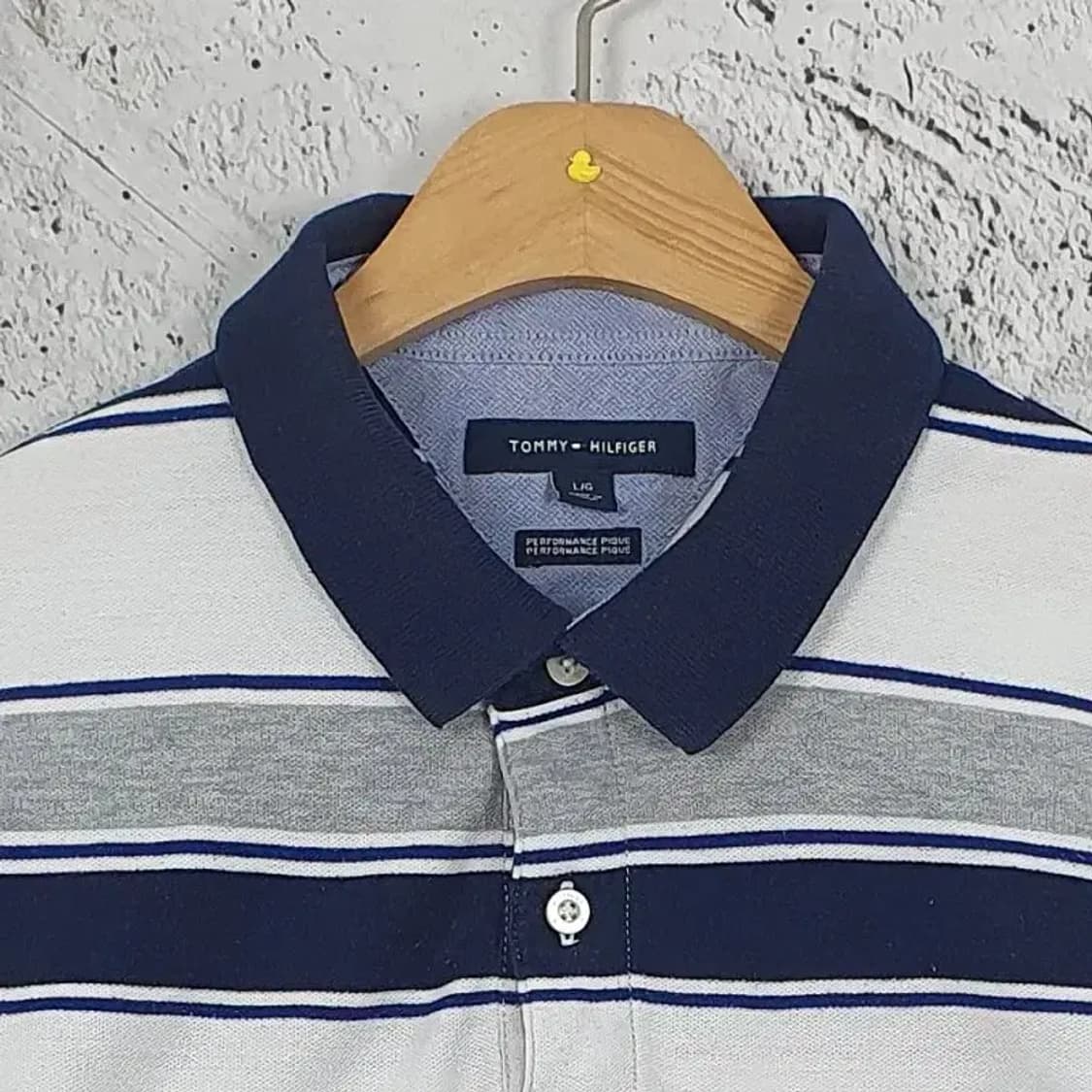 타미힐피거 TOMMY 반팔 카라티 스트라이프 L 1000384 상품이미지4